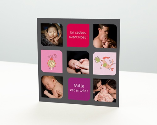 Carte de voeux bébé Carte de vœux particulier - Carte de voeux bébé