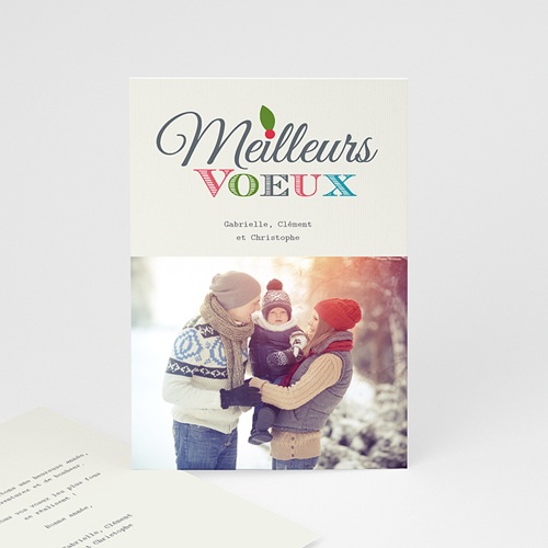 Typo Carte de vœux particulier - Typo