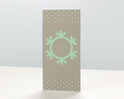 Flocon de Noel Carte de Voeux Entreprise - Flocon de Noel