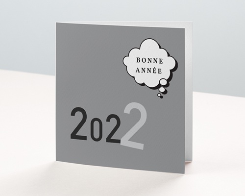 Bulle de l'année Carte de voeux entreprise - Bulle de l'année