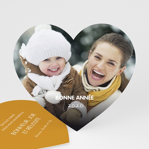 Voeux d'amour Carte de vœux particulier - Voeux d'amour