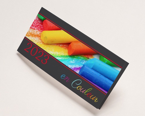 En couleur Carte de voeux entreprise - En couleur