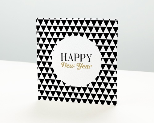 Black & White Carte de vœux particulier - Black & White
