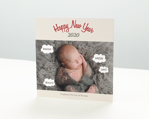 Premier Noël Carte de vœux particulier - Premier Noël
