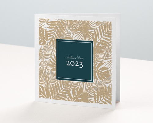 Feuillage Or Carte de voeux entreprise - Feuillage Or