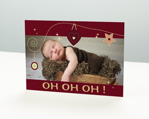 Chalet de noel Carte de vœux particulier - Chalet de noel