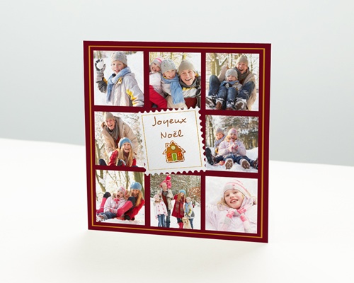 Patchwork Carte de vœux particulier - Patchwork
