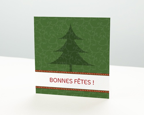 Sapin de Noël Carte de vœux particulier - Sapin de Noël