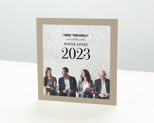 Photo équipe Carte de Voeux Entreprise - Photo équipe