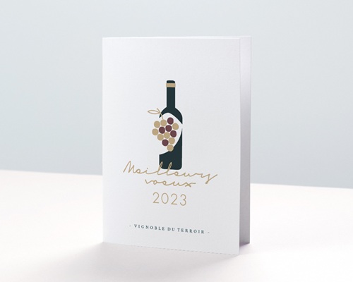 Métiers du vin Carte de voeux entreprise - Métiers du vin