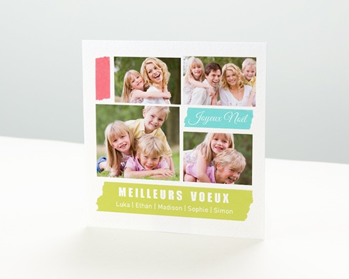 Scrapbooking Carte de vœux particulier - Scrapbooking
