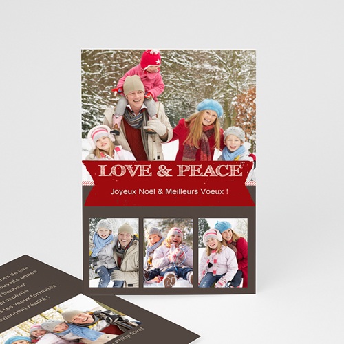Love and peace Carte de vœux particulier - Love and peace