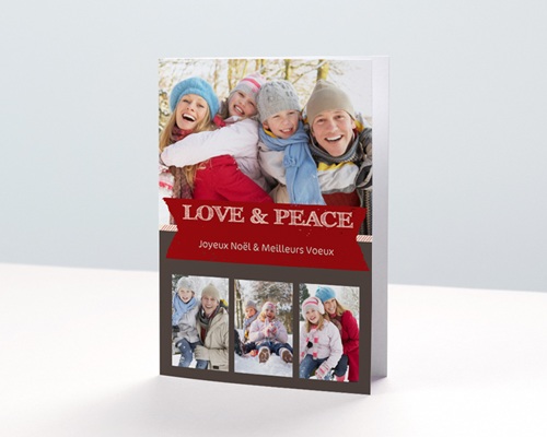 Love and peace 2 Carte de vœux particulier - Love and peace 2