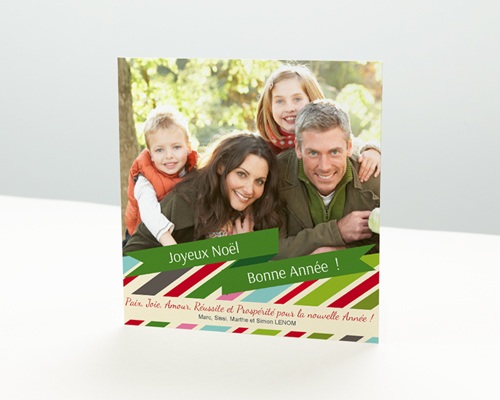 Notre famille Carte de vœux particulier - Notre famille