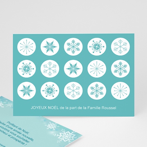 Tampon flocon 3 Carte de vœux particulier - Tampon flocon 3