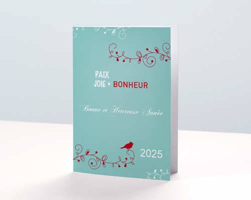 Romantique 2 Carte de vœux particulier - Romantique 2