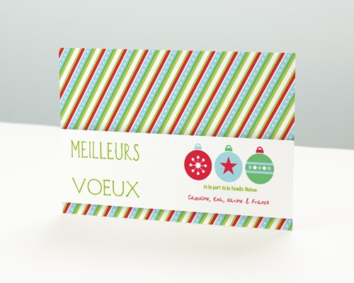 Étoffe de noël Carte de vœux particulier - Étoffe de noël