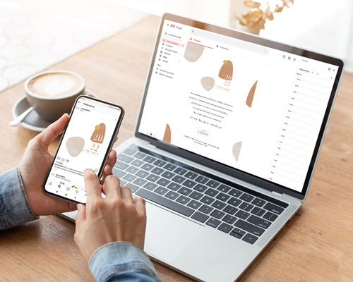 Carte Virtuelle Reseaux Sociaux Zen Sable Terracotta Social Networks Satisfait Ou Reimprime