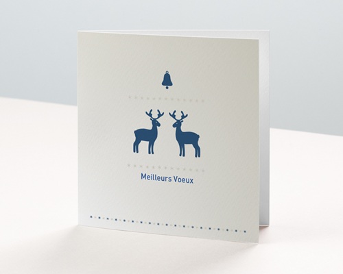 Rennes de Noël Carte de voeux entreprise - Rennes de Noël