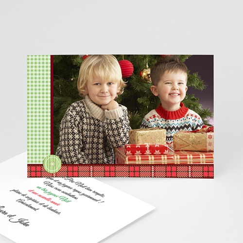 Grande Photo & Design tissu Carte de vœux particulier - Grande Photo & Design tissu