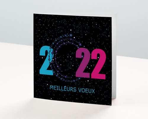 Dans les étoiles Carte de voeux entreprise - Dans les étoiles