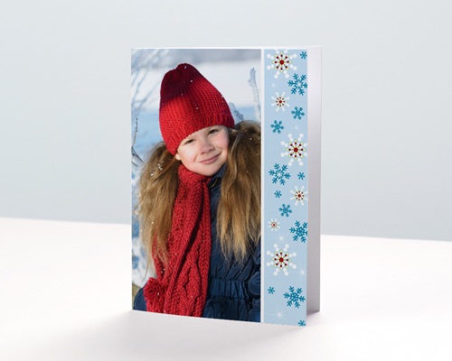 Flocons de Noël Carte de vœux particulier - Flocons de Noël
