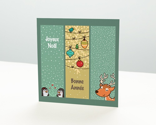 Esprit BD de Noel Carte de vœux particulier - Esprit BD de Noel
