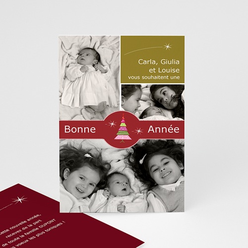 Toute la famille Carte de vœux particulier - Toute la famille
