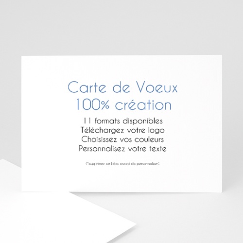 Voeux 100% création Carte de voeux entreprise - Voeux 100% création