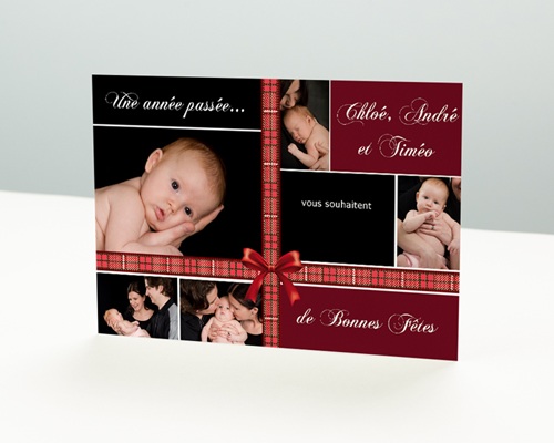 Décor écossais Carte de vœux particulier - Décor écossais