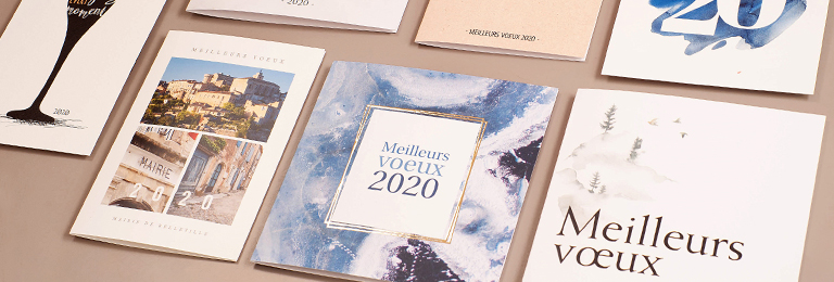 bannière carte de voeux avec logo